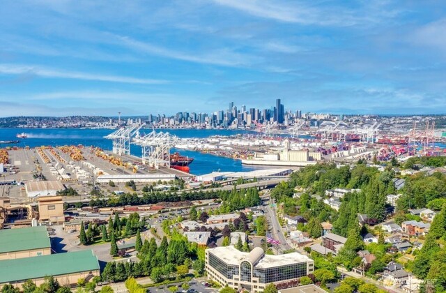 2612A SW Nevada St, Seattle, WA 98126 - drone / aerial view of a view of skyline and a nearby body of water