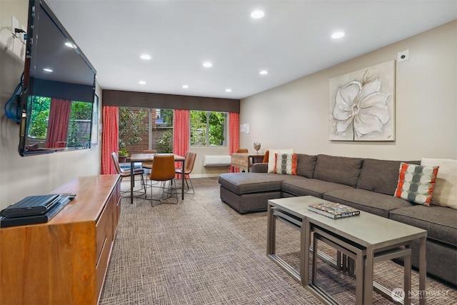 275 W Roy St Unit 216, Seattle, WA 98119 - carpeted living area featuring recessed lighting