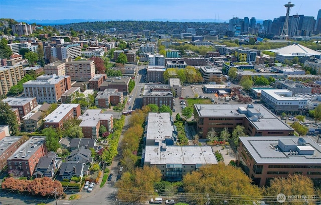 275 W Roy St Unit 216, Seattle, WA 98119 - birds eye view of property featuring a city view