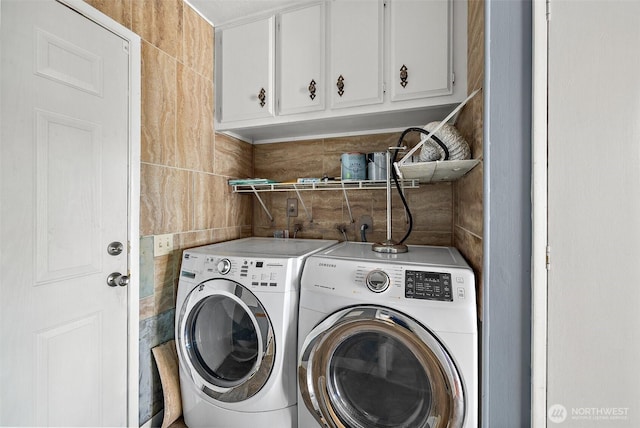 1402 22nd St NE Unit 65, Auburn, WA 98002 - washroom with separate washer and dryer and cabinet space