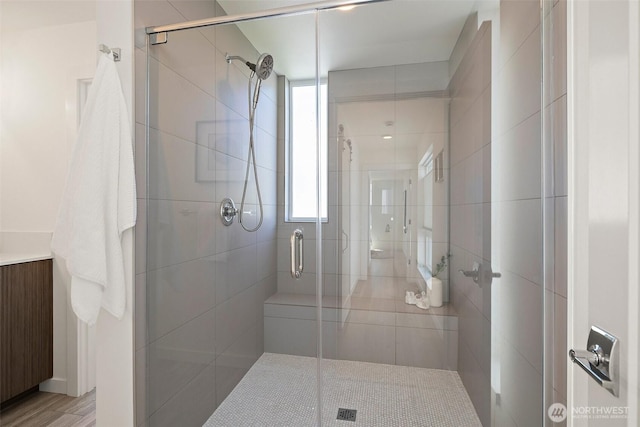 2414 NW 64th St Unit A, Seattle, WA 98107 - bathroom featuring a shower stall