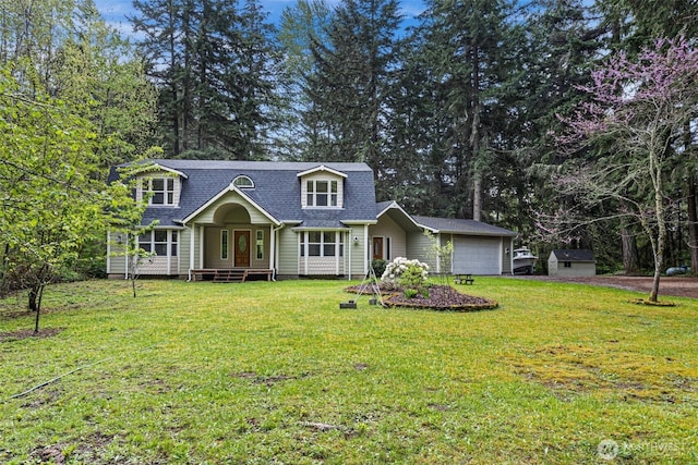 15845 118th Ln SE, Yelm, WA 98597 - view of front of house featuring a shingled roof and a front lawn