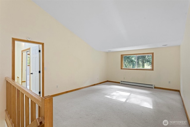 15845 118th Ln SE, Yelm, WA 98597 - unfurnished room with baseboards, a baseboard radiator, and carpet flooring