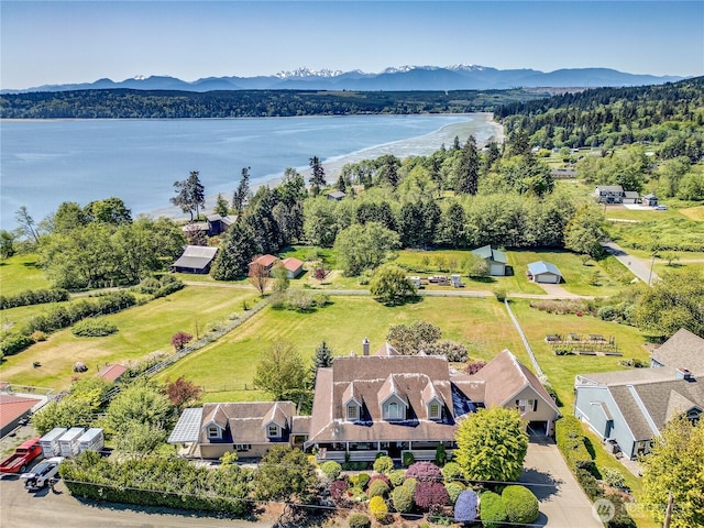 1664 Shine Rd, Port Ludlow, WA 98365 - aerial view of a water and mountain view