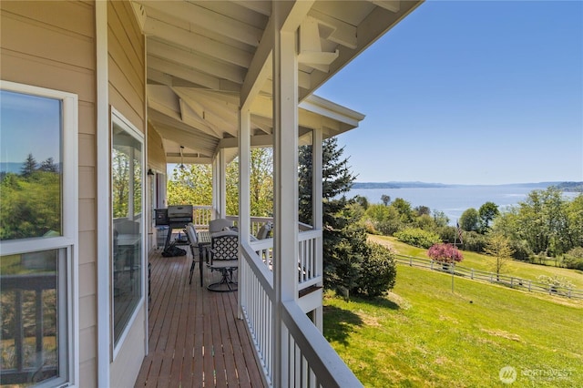 1664 Shine Rd, Port Ludlow, WA 98365 - view of wooden deck