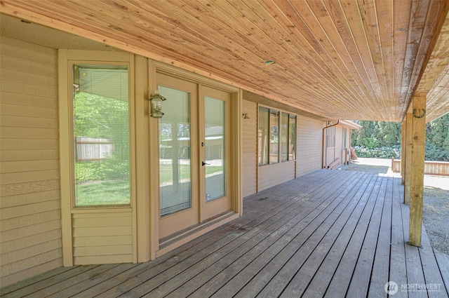 4310 Brookdale Rd E, Tacoma, WA 98446 - wooden deck featuring french doors