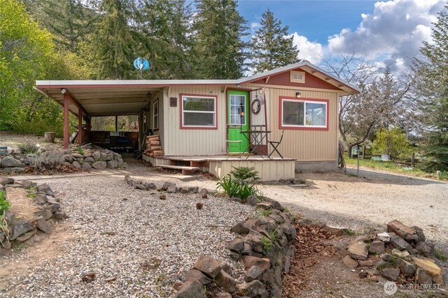 view of manufactured / mobile home