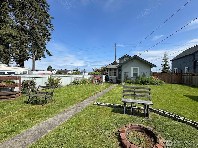 view of yard