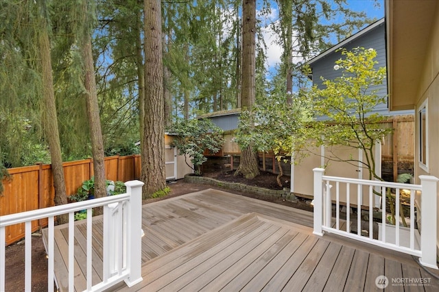 19542 6th Ave NE, Shoreline, WA 98155 - deck featuring a fenced backyard