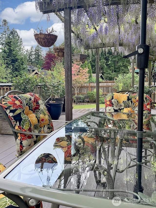3506 S Grace Ln, Bellingham, WA 98226 - view of wooden balcony featuring a wooden deck