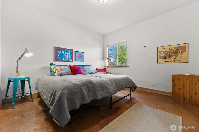 811 Filer Ave, Winthrop, WA 98862 - bedroom with baseboards and vaulted ceiling
