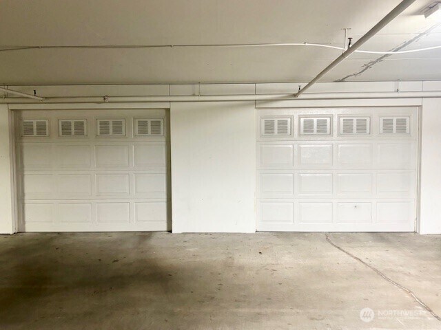 garage with visible vents