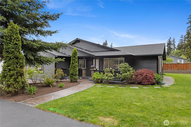 view of front of house featuring a shingled roof
