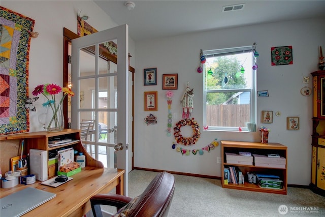 454 S 48th St, Mount Vernon, WA 98274 - carpeted office space featuring a healthy amount of sunlight, baseboards, and visible vents