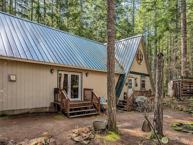 121 Sunstone Rd, Packwood, WA 98361 - rear view of house featuring metal roof