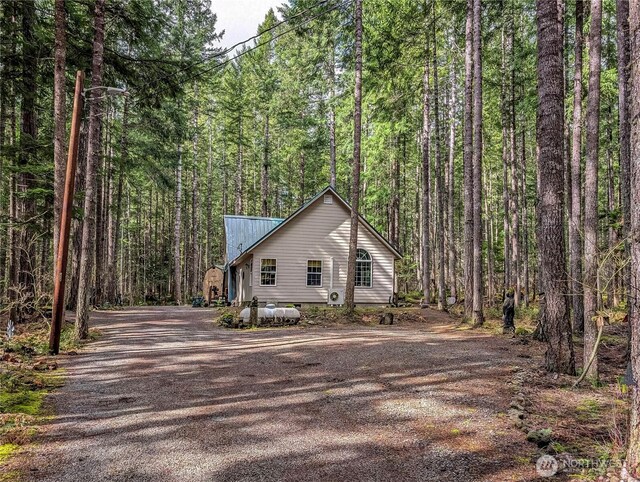 121 Sunstone Rd, Packwood, WA 98361 - view of side of property with a view of trees and driveway