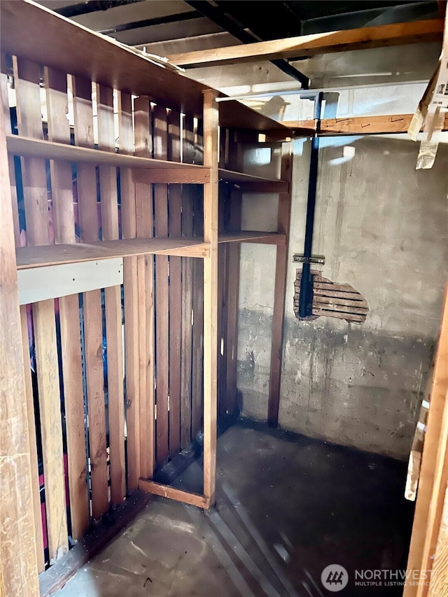 view of basement