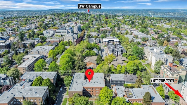 aerial view of property and surrounding area