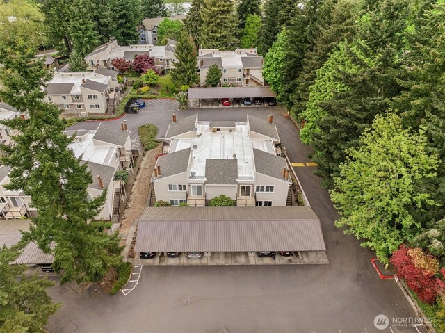 drone / aerial view featuring a residential view