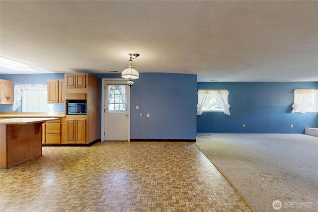 1557 Shelton Rd, Walla Walla, WA 99362 - kitchen with black microwave, healthy amount of natural light, and open floor plan