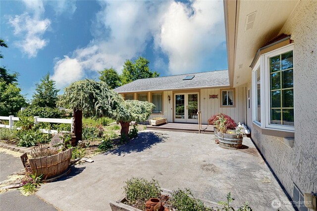 1557 Shelton Rd, Walla Walla, WA 99362 - view of patio featuring french doors