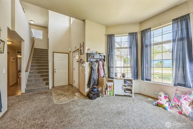 201 3rd St NE, Yelm, WA 98597 - interior space featuring baseboards and carpet floors