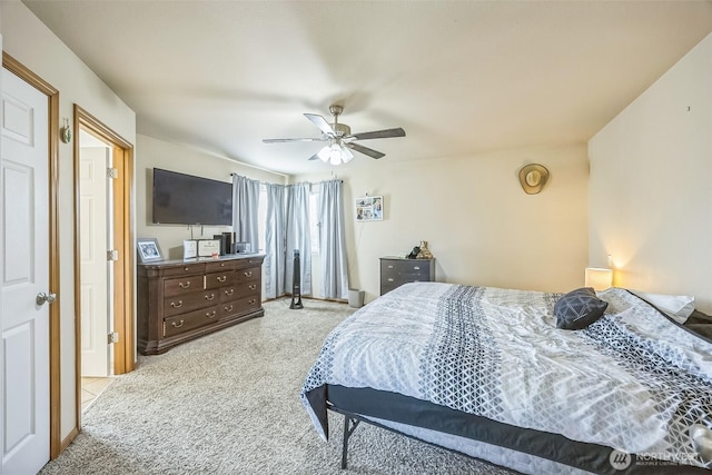 201 3rd St NE, Yelm, WA 98597 - bedroom with ceiling fan and carpet floors
