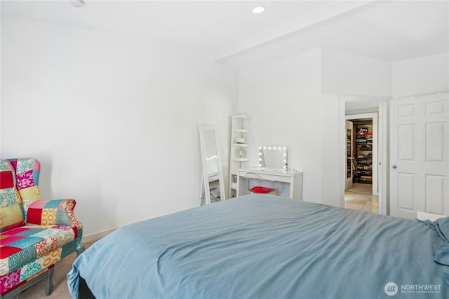 bedroom with baseboards