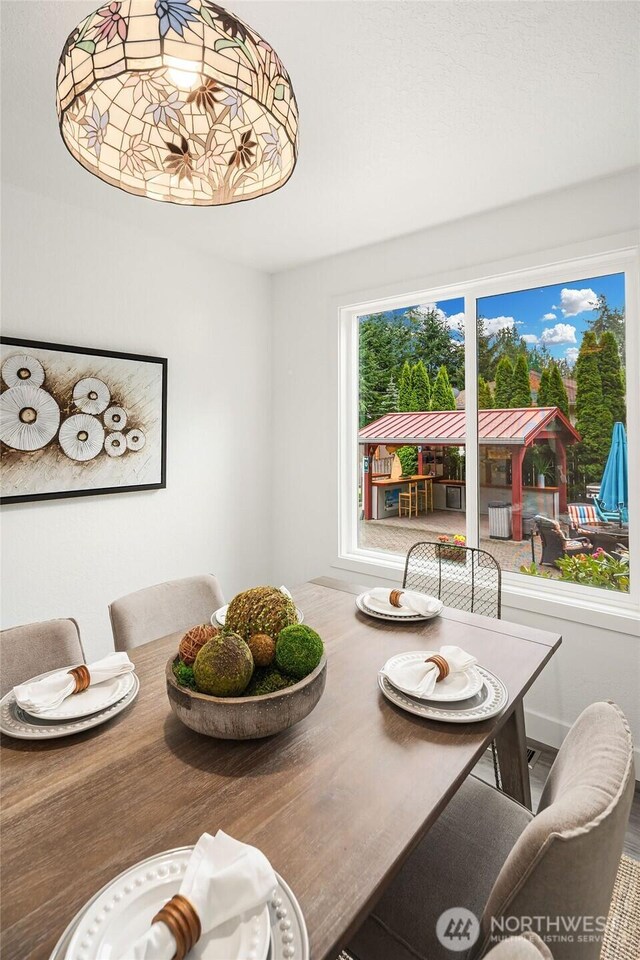view of dining room
