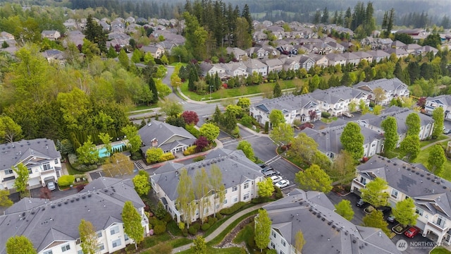 drone / aerial view featuring a residential view