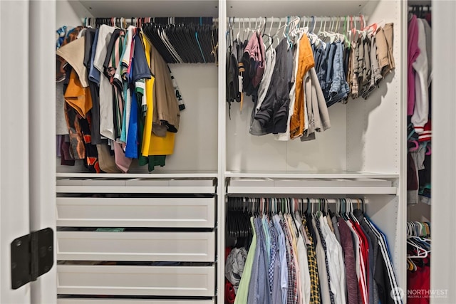 view of closet