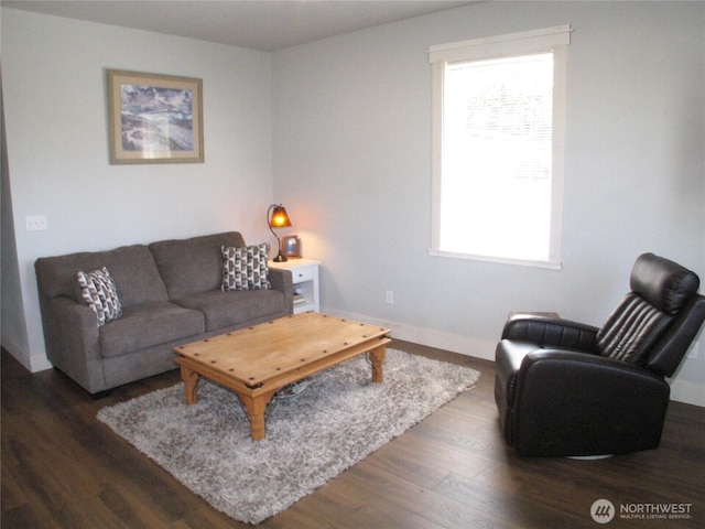 27510 X Ln, Ocean Park, WA 98640 - living area with baseboards and wood finished floors