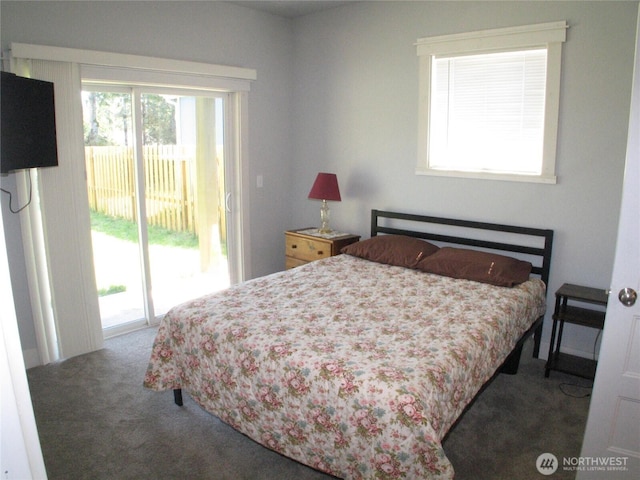 27510 X Ln, Ocean Park, WA 98640 - bedroom featuring access to outside and carpet