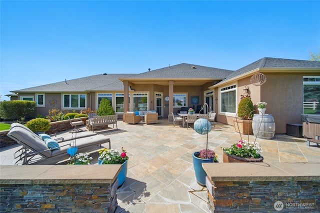 2961 Kendall Rd, Walla Walla, WA 99362 - back of house featuring outdoor lounge area, a patio area, and stucco siding