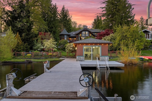 2141 Northshore Rd, Bellingham, WA 98226 - view of dock featuring a water view