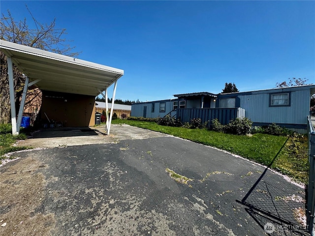 view of car parking with driveway