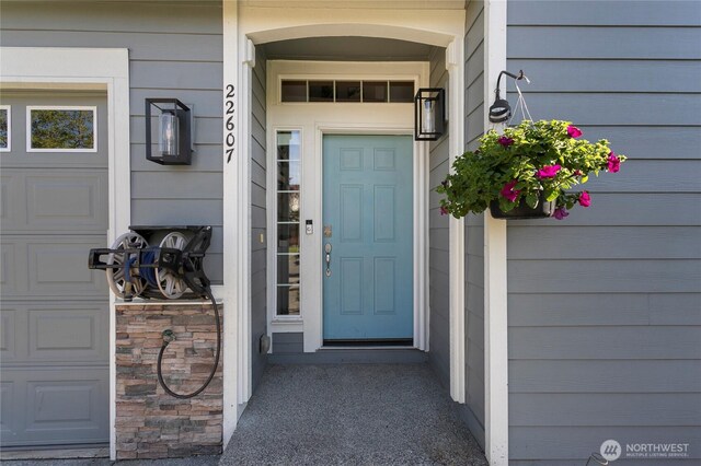 view of exterior entry