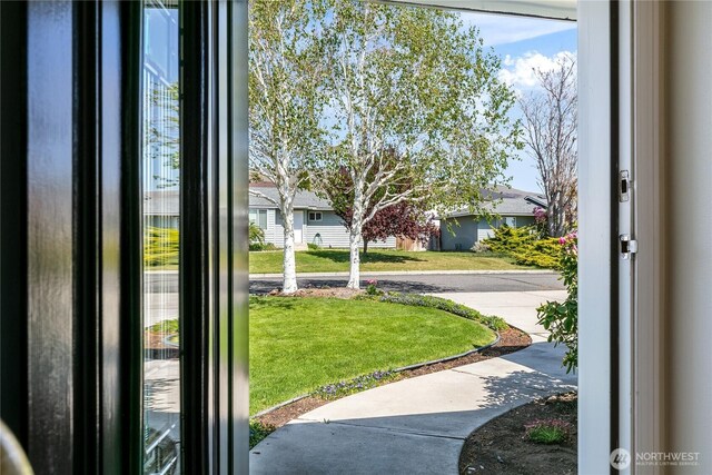 5208 Tumac Dr, Yakima, WA 98901 - doorway with a wealth of natural light and a residential view