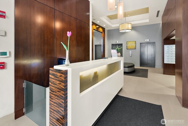 reception with visible vents