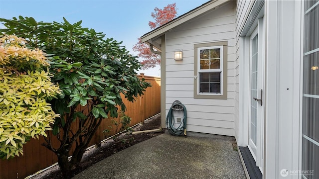 view of patio / terrace with fence