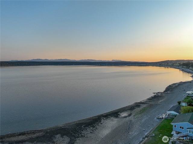 1409 Fossil Ln, Oak Harbor, WA 98277 - view of water feature with a mountain view