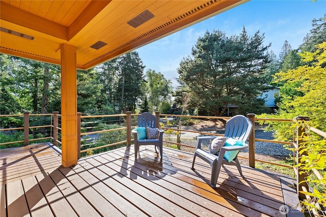 313 Willapa Pl, La Conner, WA 98257 - view of wooden deck