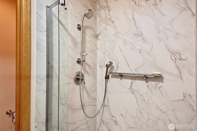 1180 Cedar Cir, Langley, WA 98260 - bathroom view of a marble finish shower