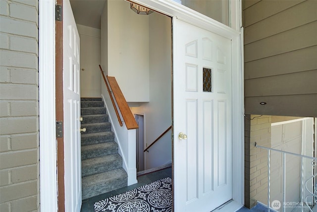 view of staircase