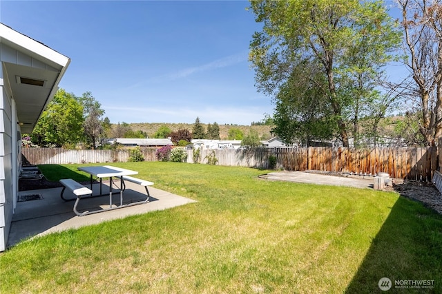 109 Lime St, Omak, WA 98841 - view of yard with a fenced backyard and a patio