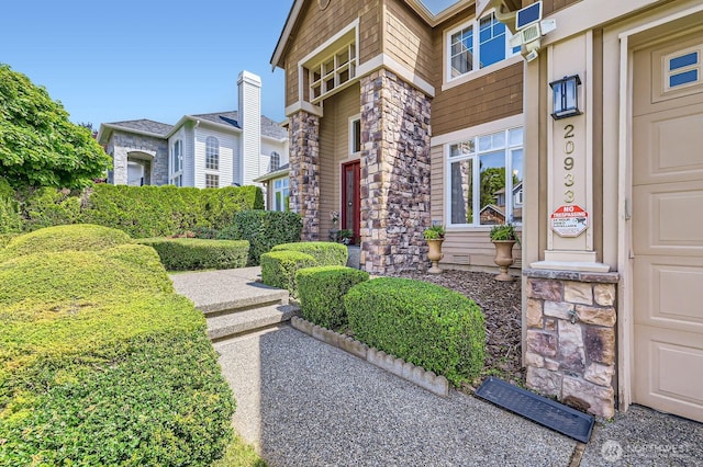20933 37th Ave SE, Bothell, WA 98021 - doorway to property with stone siding