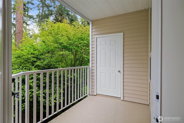 view of balcony