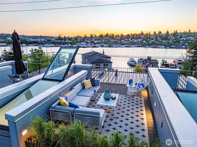 115 E Allison St, Seattle, WA 98102 - exterior space with a water view and a balcony