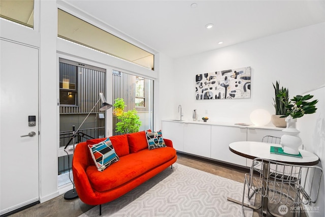 115 E Allison St, Seattle, WA 98102 - sitting room with recessed lighting and wood finished floors