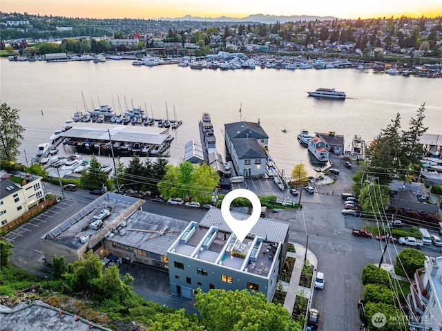 115 E Allison St, Seattle, WA 98102 - drone / aerial view featuring a water view